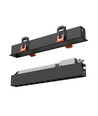230x34x61mm Grid S indbygningslampe 12W - CCT, 230V, 40°, IP20, sort, Spectrum
