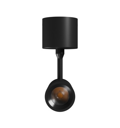 M spot lampe 10W - overflademonteret, CCT, 230V, 30°, IP20, Ø44x145x205mm, sort, Spectrum
