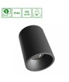 Orbito overflade 10W - neutral hvid, 230V, 40°, IP44, UGR19, RA90, Ø75x100mm, sort, rund