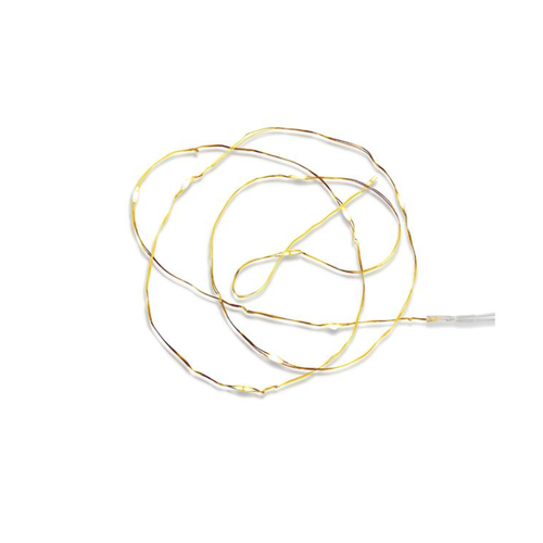 Outlet: Mini Batteri Lyskæde i Kobber Med 20 LED Lys