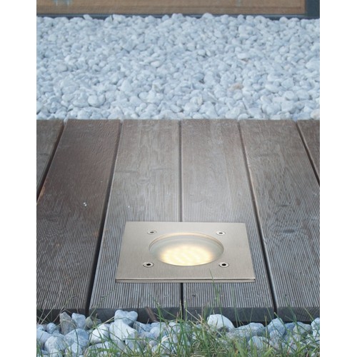 Outlet: LAMEDO F LED Nedgravningsspot 2,5W i 3000K, IP67, 230V - Rustfrit