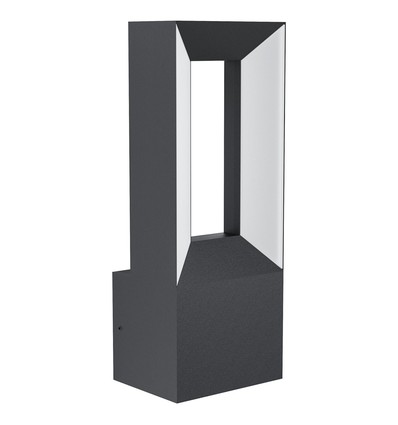 Outlet: EGLO RIFORANO UDENDØRS LED VÆGLAMPE 10W, H290 I SORT