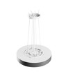 Nymphea Optima loftslampe 24W - CCT, 230V, 120°, IP20, Ø300x50mm, hvid, sort, rund