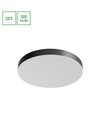 Nymphea Optima loftlampe 36W - CCT, 230V, 120°, IP20, Ø400x50mm, hvid, sort, rund, LED