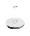 Nymphea Optima loftlampe 36W - CCT, 230V, 120°, IP20, Ø400x50mm, hvid, sort, rund, LED