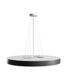 Nymphea Optima loftlampe 65W - CCT, 230V, 120°, IP20, Ø600x50mm, hvid, sort, rund