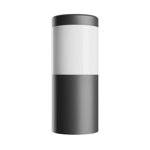 245 Stella Column Wall 6W GU10 - CCT 230V 270° IP44 IK08 100x120x Black round facade lamp