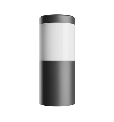 245 Stella Column Wall 6W GU10 - CCT 230V 270° IP44 IK08 100x120x Black round facade lamp