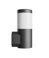 245 Stella Column Wall 6W GU10 - CCT 230V 270° IP44 IK08 100x120x Black round facade lamp
