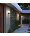 245 Stella Column Wall 6W GU10 - CCT 230V 270° IP44 IK08 100x120x Black round facade lamp