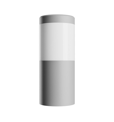 Stella væglampe 6W GU10 - søjle, CCT, 230V, 270°, IP44, IK08, 100x120x245mm, grå, rund, fasadelampe