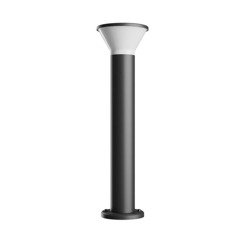 765 Stella Round 6W GU10 - CCT 230V 270°, IP44, IK08, 210x765mm, sort, rundt, havelys