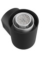 Stella væglampe 6W GU10 - rund, CCT, 230V, 270°, IP44, IK08, 155x160x230mm, sort, rund fasadelampe
