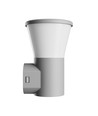 Stella væglampe 6W GU10 - rund, CCT, 230V, 270°, IP44, IK08, 155x160x230mm, grå, fasadelampe