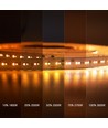 5m 17W/m DimToWarm LED strip RA95 - 24V, IP20, 224 LED pr. meter