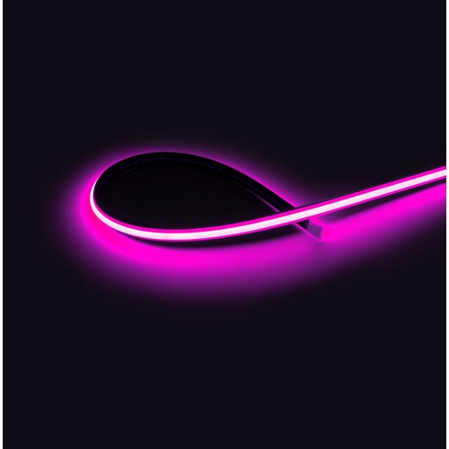 5m 9W/m Pink Dot-free COB-LED strip - IP20, 240 LED pr. meter, 24V, COB LED