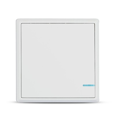 Trådløs smart switch, 1-tryk - IP54 vandtæt, hvid, rækkevidde op til 600m, inkl. batteri