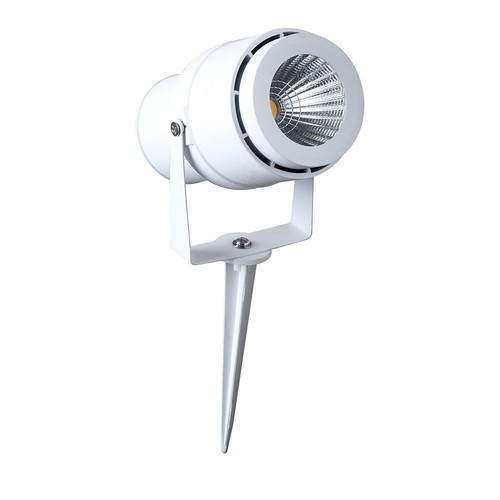 VT-857 havelampe 12W - 4000K, hvid, jordspyd