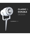 VT-857 havelampe 12W - 4000K, hvid, jordspyd