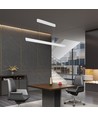 Vt-7-35 LED lampe 36W - lineær hængende suspenderet, Samsung, diffusorplade type 3i1 hvid