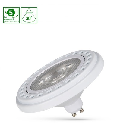 Ar111 LED 20W GU10 - 230V, COB, 30°, neutral hvid, RA90, premium white spectrum