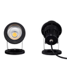 11W LED havelampe - Sort, med spyd, IP65, 24V