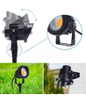 11W LED havelampe - Sort, med spyd, IP65, 24V