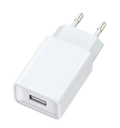 USB oplader 10W - Hvid, USB-A, perfekt til mobil og lamper