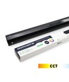 LED sort Troldtekt Skinne 60 cm, CCT - 19W, Akustilight, Planforsænket, 24V