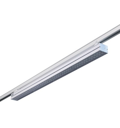38W 3-faset LED lysskinne til kontor - 170 lm/W, 115 cm, Hvid