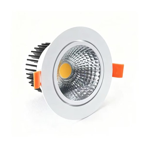 LEDlife 3W indbygningsspot - Hul: Ø7,5 cm, Mål: Ø8,5 cm, hvid kant, dæmpbar, 230V