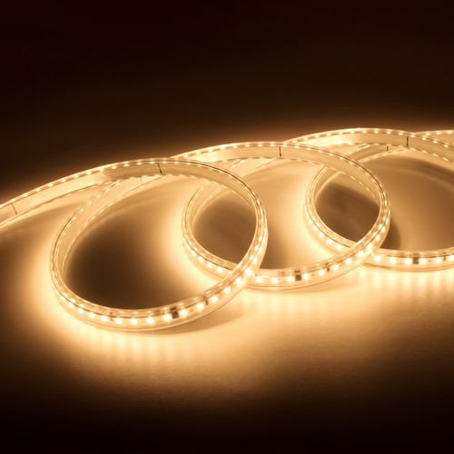5m 12W/m LED strip HiCRI X2 RA98 - 230V, IP67, 1000lm/m, Kan klippes for hver 10cm, op til 100m