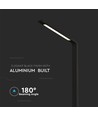 5W LED havelampe, 80,5cm, sort - 810lm, IP65, 4000K, udendørs bedlampe