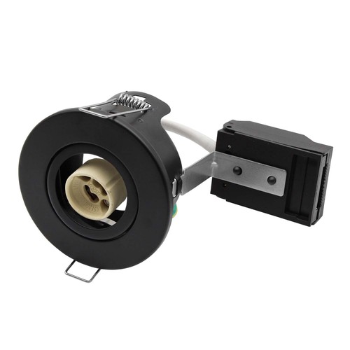 GU10 indbygningsspot - Sort, IP20