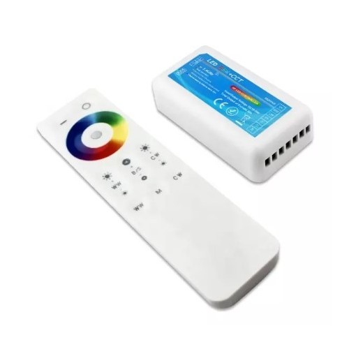 RGB+CCT controller med fjernbetjening - Passer kun til RGB+CCT strip, RF trådløs, 12V (240W), 24V (480W)
