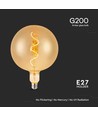 G200 VT-2270 pære 4W G200 - spiral kultråds, 2700K, amber glas