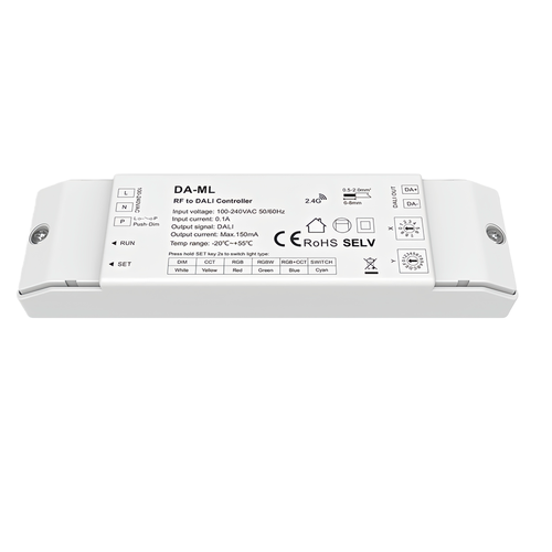 LEDlife rWave DALI controller - Push-dim, aflasting i begge ender