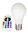 V-Tac 6W RGB LED pære - Med RF fjernbetjening, E27