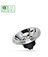 Ar111 LED 12W GU10 - 230V, cob, 15°, neutral hvid, sort, Spectrum