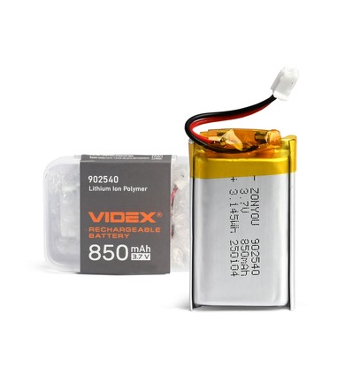 Genopladeligt li-pol batteri - 850mAh