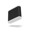 6W sort LED væglampe med op/ned lys - 660lm, IP54 udendørs, 2700K, 110lm/W, inkl. lyskilde