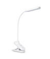 6W LED dæmpbar skrivebordslampe med klemme - Helsinki, 370lm, 3-trin CCT, hvid, 120° lysvinkel