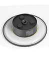 Dome 12W rund LED væglampe - IP65, CCT, sort