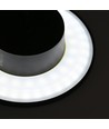 Dome 12W rund LED væglampe - IP65, CCT, sort
