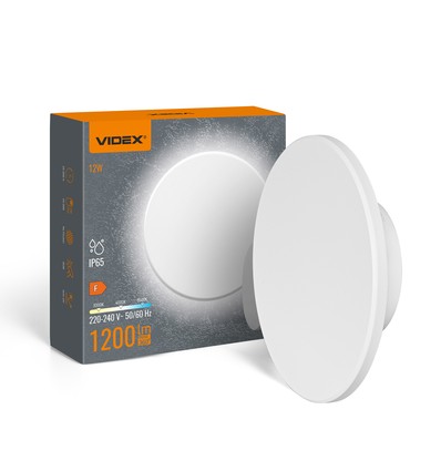 Dome 12W rund LED væglampe - IP65, CCT, hvid