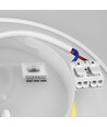 Dome 12W rund LED væglampe - IP65, CCT, hvid