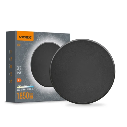 Dome 18W rund LED væglampe - IP65, CCT, hvid
