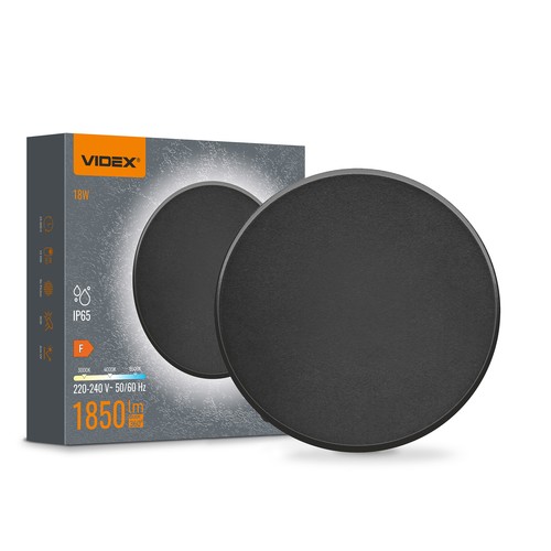 DOME væglampe 18W - CCT, IP65, sort