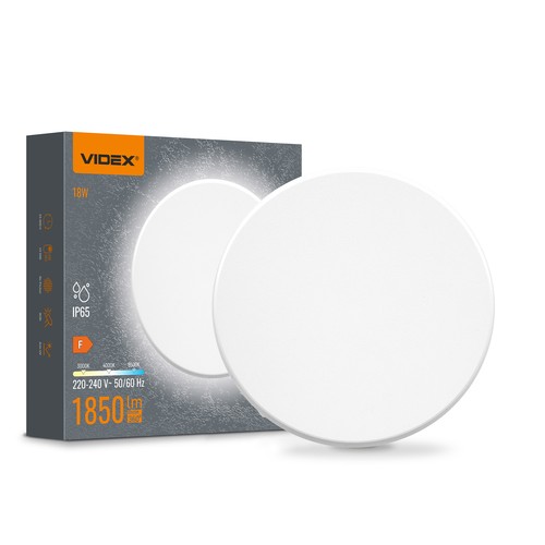 Dome 18W rund LED væglampe - IP65, CCT, hvid