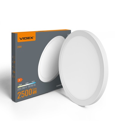 24W LED loftslampe, 3CCT - 292x292mm, 2500-2900lm, IP20 indendørs, hvid kant, inkl. lyskilde